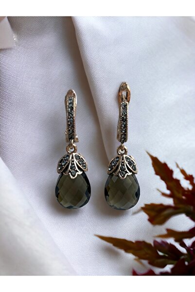 FAYRA ACCESSORIES Zirkon Taşlı Kedi Gözü Küpe