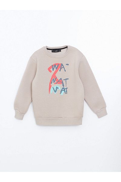 LC Waikiki Lcw Kids Crew Neck Printed Boys Sweatshirt
