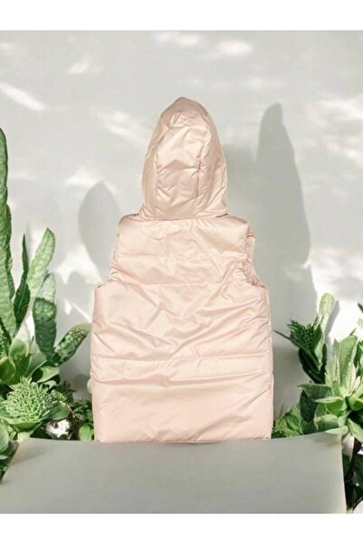 Zekids Girl's Hooded Puffer Vest