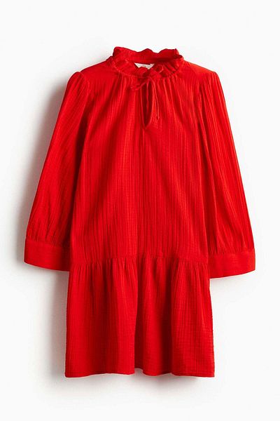 H&M Drawstring-detail cotton dress