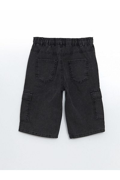 LC Waikiki New Season Elastic Waist Boy's Cargo Jean Shorts - S5Be94Z4