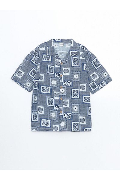 LC Waikiki Нова сезонна риза с къс ръкав за момче с шарки - S5EE67Z4