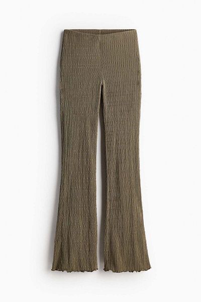 H&M Textured flared leggings