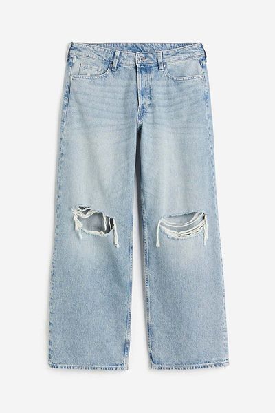 H&M Curvy Fit Baggy Low Jeans