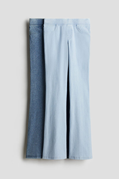 H&M 2’li İspanyol Paça Jarse Pantolon