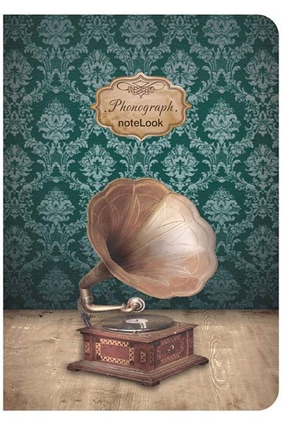 STOREMAX jvnnSHOP Scrikss Retro Phonograph Multi Notebook 646268