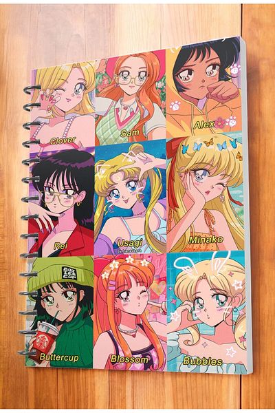 nihonwosekai Sailor Moon Anime A5 Spiral Notebook 50 Sheets