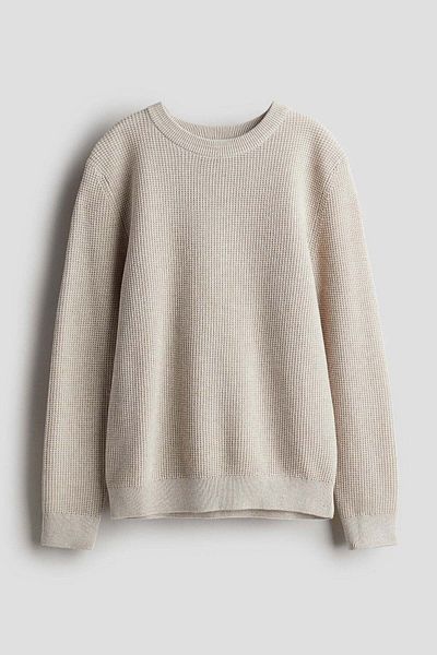 H&M Textured-knit jumper