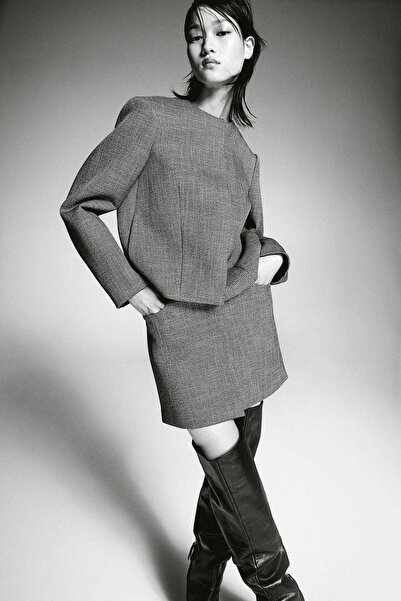 H&M Structured twill mini skirt