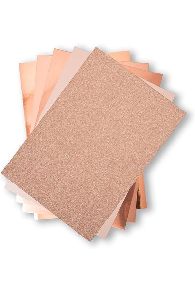 STOREMAX Sellbuystore Rose Gold, Surfacez, Surfaces-Rich Cardstock, 8X11.5 Inches, 50 Pack 1053513