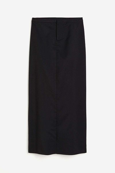 H&M Twill tailored maxi skirt