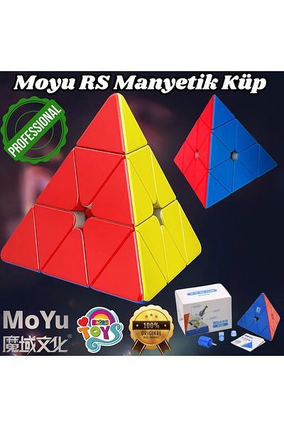 Doğan Oyuncak Dünyası Moyu Pyramid Rs - Double Modulation Magnetic Cube, Moyu Speed Cube - Moyu Rs Pyramid Intelligence Cube