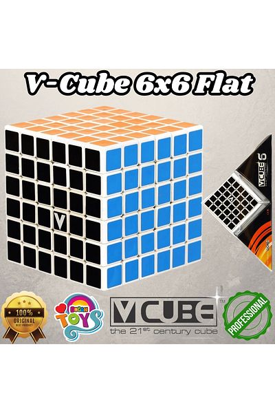 Doğan Oyuncak Dünyası V-Cube 6X6 Flat Cube - Intelligence Cube - Intelligence Cube - Original Cube