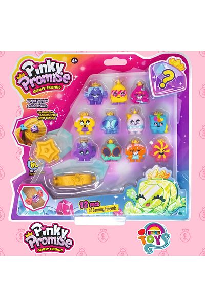 Doğan Oyuncak Dünyası Pinky Promise Toy Set with 12 Figures - Blister Package