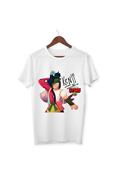 ALPŞAN TİCARET Παιδικό μπλουζάκι Brawl Stars Kenji Print - Λευκό T-Shirt, για...