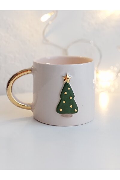 Handmade AĞAÇ DETAYLI Duble kahve fincanı/Elyapımı Kahve fincanı 180ml