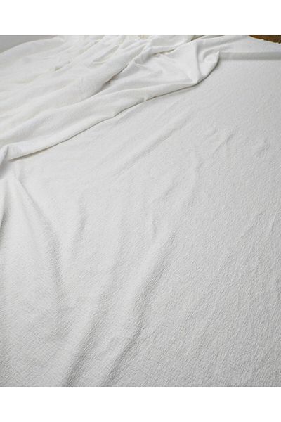 Kumaş Parça Λευκό Πλεκτό με υφή - 180cm x 200cm