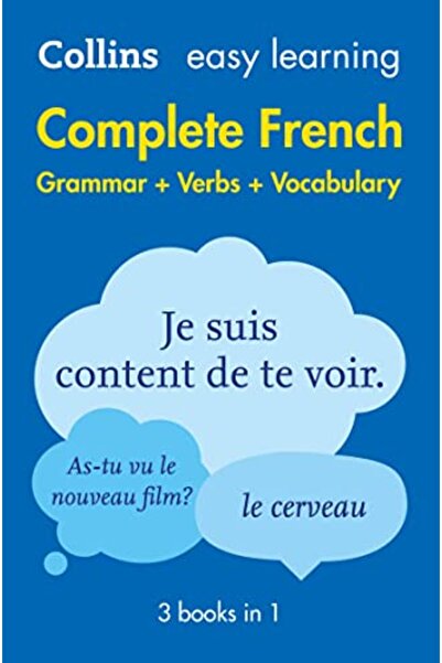 Collins تعلم اللغة الفرنسية بسهولة - قواعد وأفعال ومفردات كاملة - 3 كتب في كتاب واحد