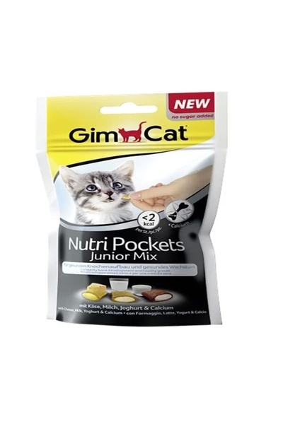 Gimcat Nutripockets Junior Mix Yavru Kedi Ödül Maması 1 Adet 60 Gr