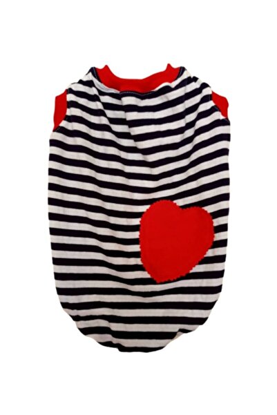 Gobo Cat and Dog Outfit with Red Black Stripes - XXL Large Size 5