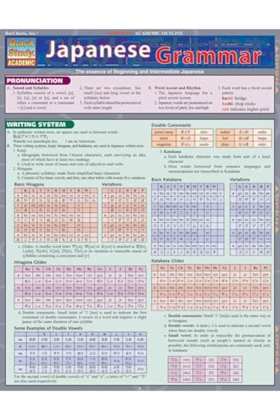 BarCharts Japanese Grammar