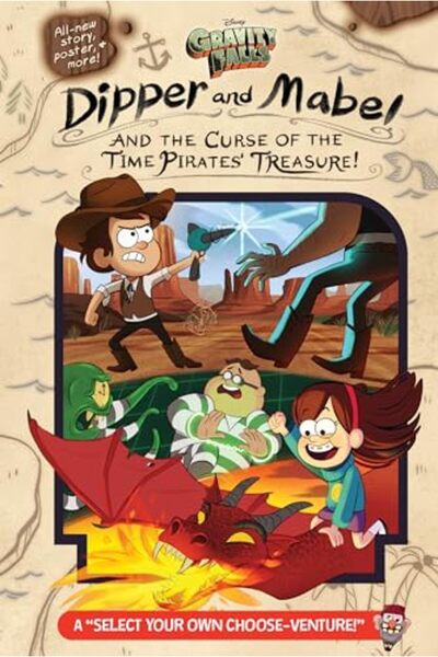 Disney Press غرافيتي فولز ديبر ومابل ولعنة قراصنة الزمن الكنز "اختر اختيارك الخاص"