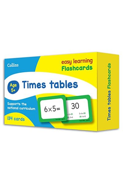 Harper Collins Times Tables Flashcards Ideal For Home Learning Collins Easy L...