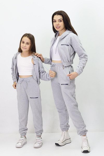 Fox Life Kids Fox Moda Women's Kids Tracksuit Set - Mother Daughter 3 Yarn Hooded