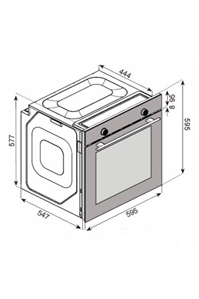 Uğur Uaf 6011d Bcpet Fry Art Beyaz Ankastre Fırın