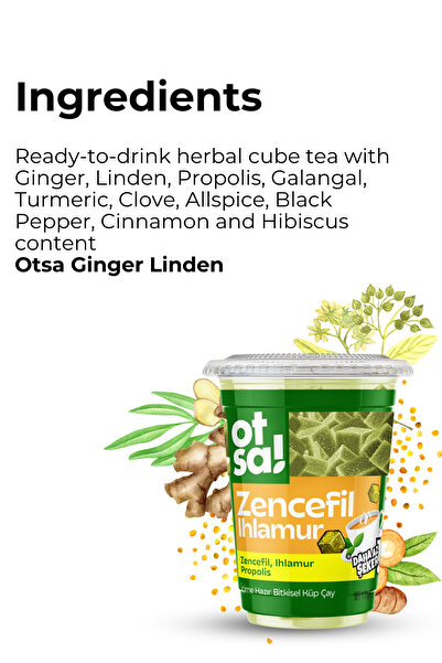 Otsa Zencefil ve Ihlamur Harmanlı Bitkisel Destek Çayı – 170 g