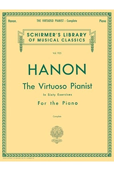 Hal Leonard Corporation Hanon The Virtuoso Pianist In Sixty Exercises For The...