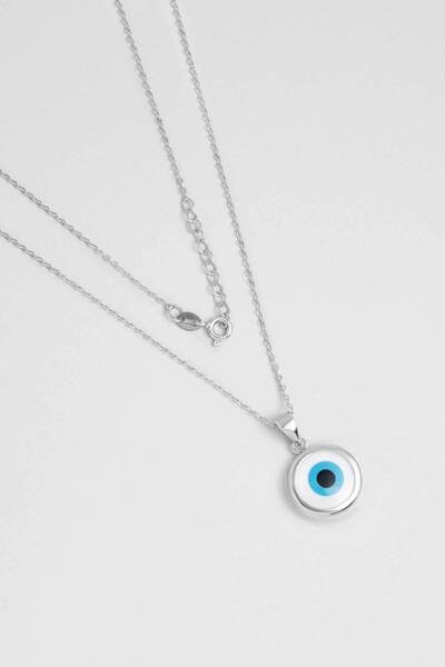 So CHIC... Şansın Işıltısı 18 Ayar Beyaz Altın Kaplama 43 Cm Gümüş Kolye