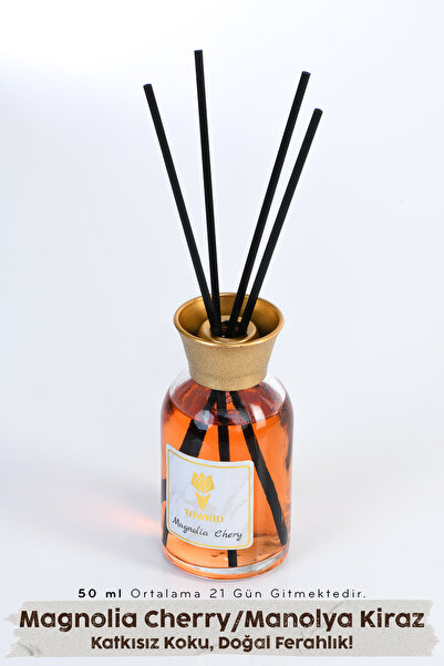 Hagen Magnoli Çilek Kokusu Çubuklu Oda Kokusu Bambu Kokusu Dolap Kokusu Banyo...