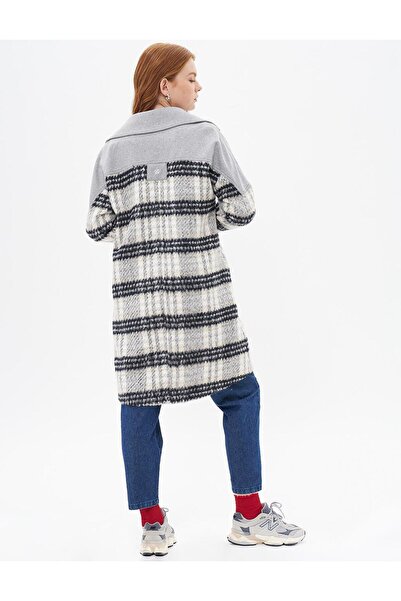 Kayra Garnili Ekoseli Kaban Krem