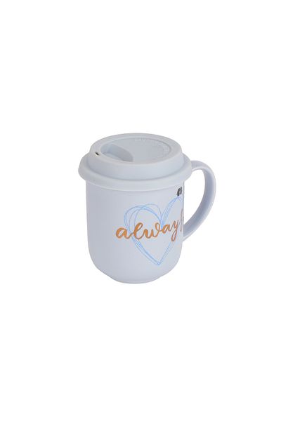 ROYALFORD 415 ml (14 oz) New Bone Mug with Lid- RF12291