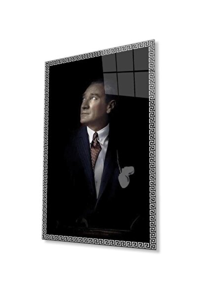 idealizbiz Ataturk Glass Painting 4mm Sticlă temperată durabilă, Ataturk Glas...