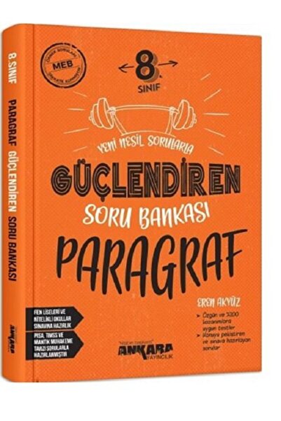 Ankara Yayıncılık Ankara Yayınları 8.Sınıf Paragraf Güçlendiren Soru Bankası