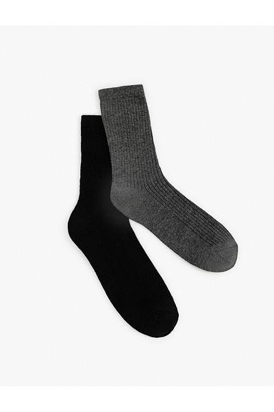 Koton Set of 2 Basic Multicolored Socks