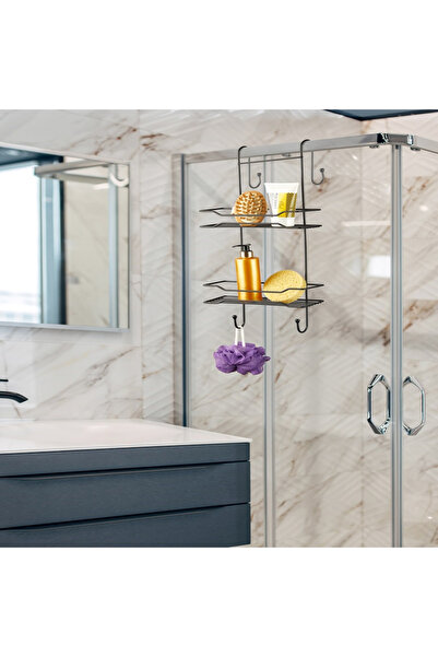 GenelTedarik Siyah Duşakabin Askılığı