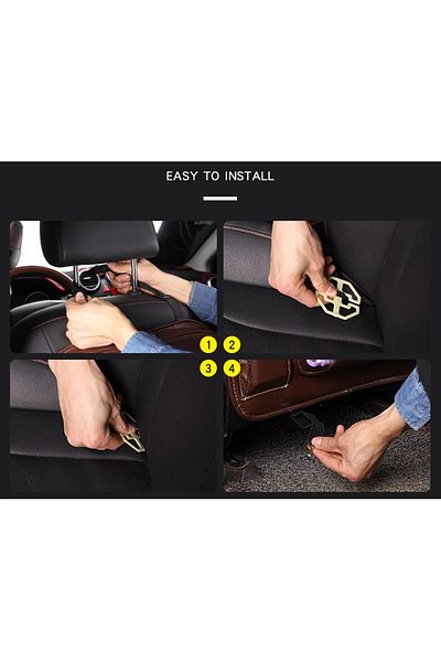 COOYA Car Seat Back Organizer Storage Bag, Foldable Car Table Tray Holder, Stowing Tidying Accessories