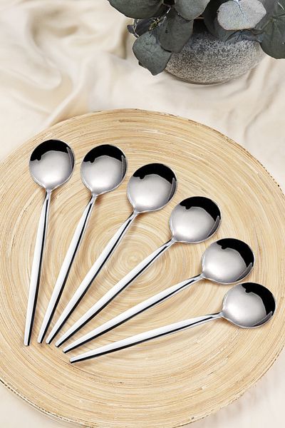 Kitchen Life Paris 6-Piece Stainless Steel Tablespoon - 18/10 Stainless Steel