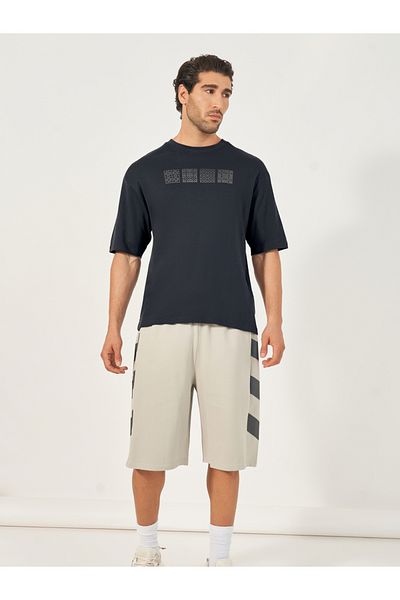 Styli Premium Heavy Jersey Foil Print Oversized T-Shirt