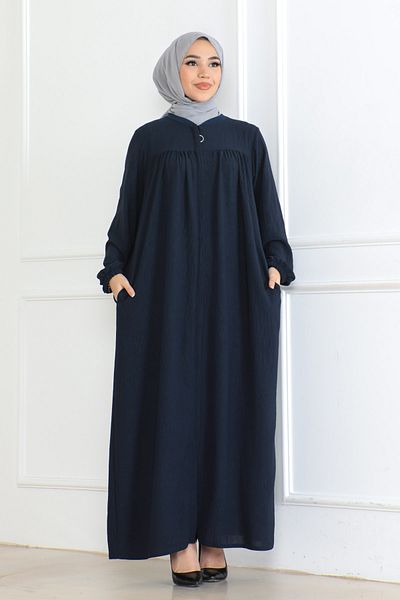 OKTAYUSTA COLLECTİON Mevlana Daily Ferace με μπλε ναυτική ρόμπα