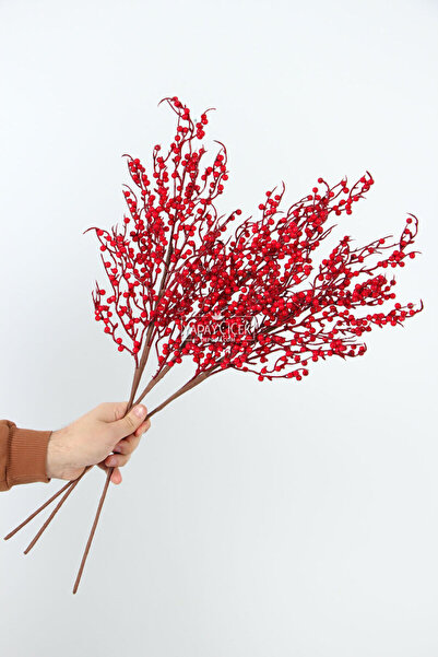 Yapay Çiçek Deposu Yapay Çalı Kokinası Yılbaşı Çiçeği 70 Cm 1 Adet