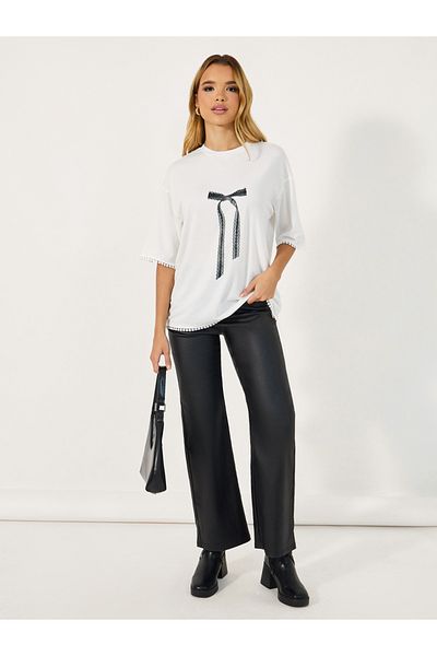 Styli Graphic Print Dropped Shoulder Oversized T-shirtâ€‹