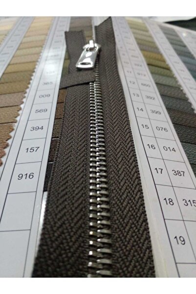 enSarüx 85 Cm 1 Adet fermuar 5 No Metal Parlak Gümüş Diş Separe Fermuar