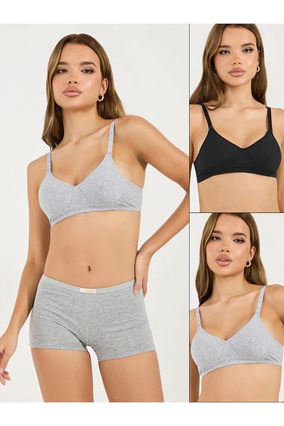 Styli Pack of 2 - Padded Non Wired T-Shirt Bra