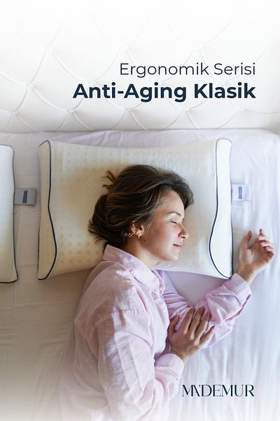 MA'DEMUR Orthopedic Anti-Aging Visco Pillow 56X42X12-11 cm