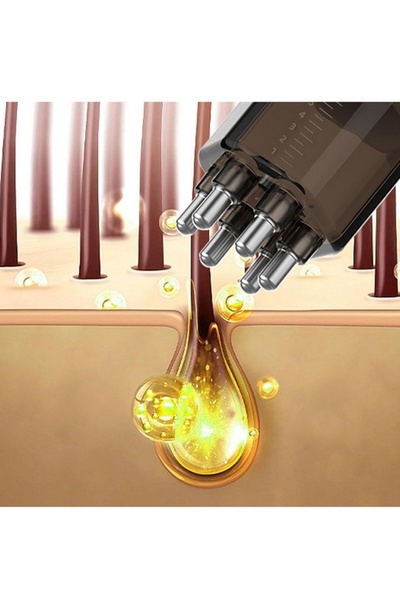 gaman جهاز تطبيق زيت العناية بالشعر C01 - يساعد على تغذية جذور الشعر باستخدام...