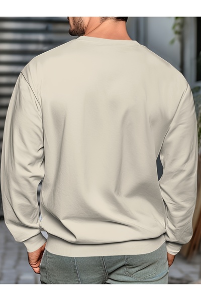 Jakinta Outdoors Baskılı Sıfır Yaka Sweatshirt - Şık ve Konforlu Tasarım